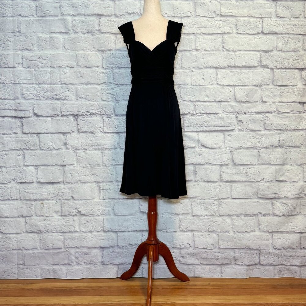 Issa London Black Silk Cocktail Dress